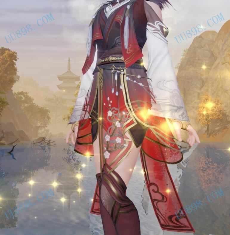 【锦夜游·墨羽】绝版特效外观 锦夜游 墨羽 成衣 锦夜游墨羽